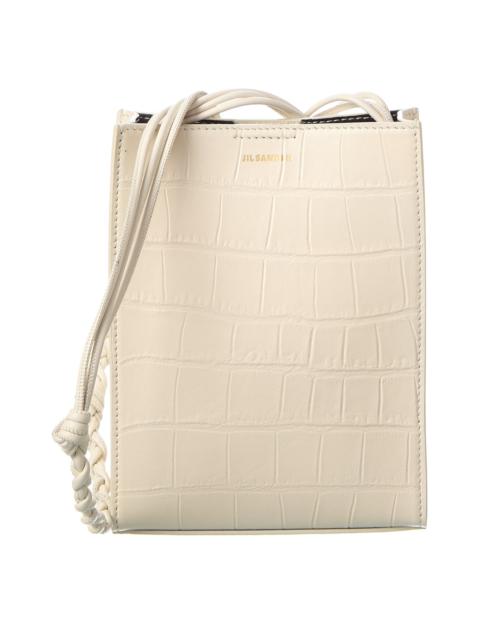 Jil Sander Jil Sander Tangle Small Croc-Embossed Leather Shoulder Bag