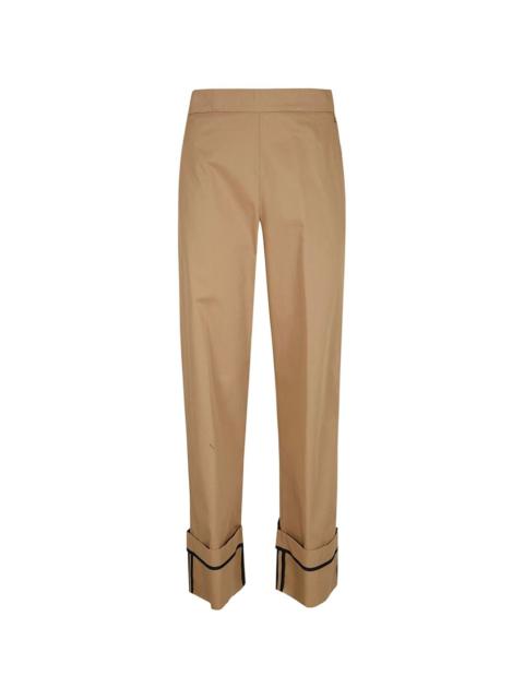 Herno cuffed-hem trousers