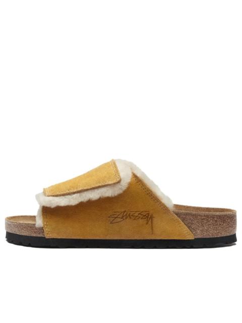 Birkenstock x Stussy Solana Shearling Slide 'Caramel' 1027686