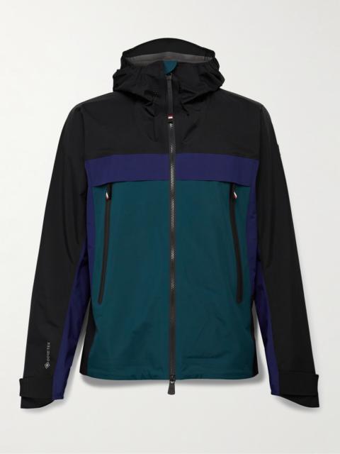 Moncler Grenoble Villair Colour-Block 2L GORE-TEX PACLITE® Hooded Jacket