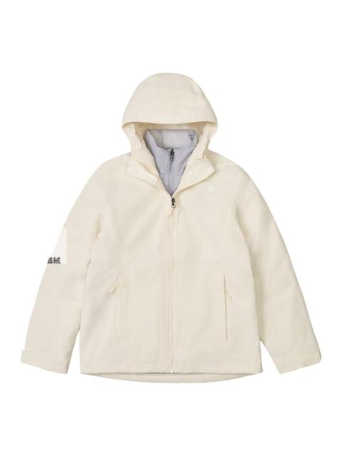 The North Face (WMNS) THE NORTH FACE Dryvent Waterproof 3-in-1 Jacket 'White Dune Blue Flax' NF0A8GK6-EI5