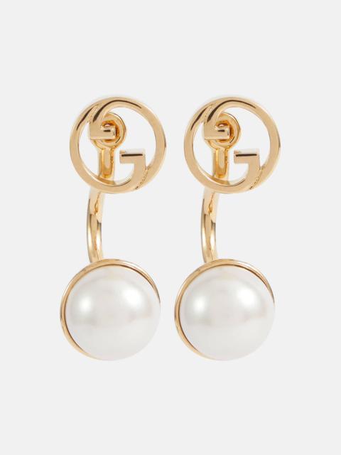 Blondie Interlocking G faux pearl earrings