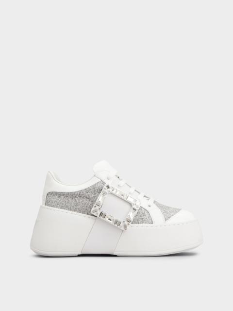 Roger Vivier Viv' Skate Sneakers in lurex
