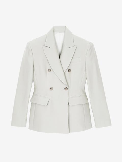 The Frankie Shop Dina Double Breasted Blazer - Cream