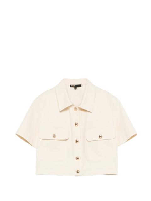 maje patch-pocket shirt