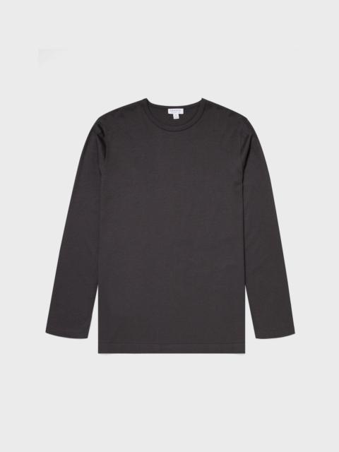 Sunspel Cotton Modal Lounge Long Sleeve T‑shirt
