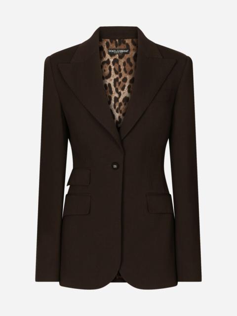 Dolce & Gabbana Single-breasted technical jersey Turlington jacket