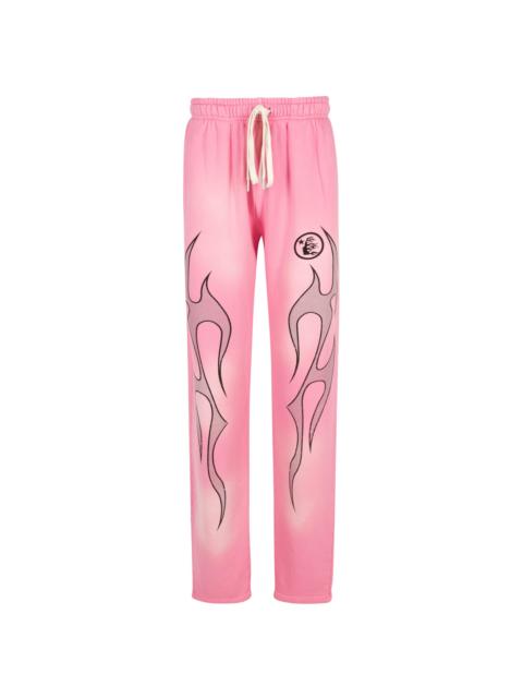 HELLSTAR Flame Sweatpants "Pink"