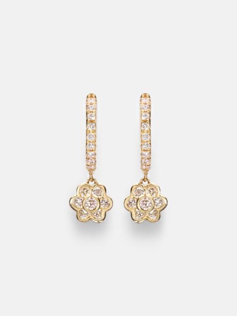 ANITA KO 18kt gold hoop earrings with diamonds