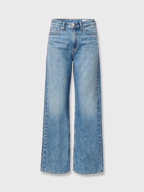 rag & bone Logan Wide-Leg Jean Mid-Rise in Featherweight Denim