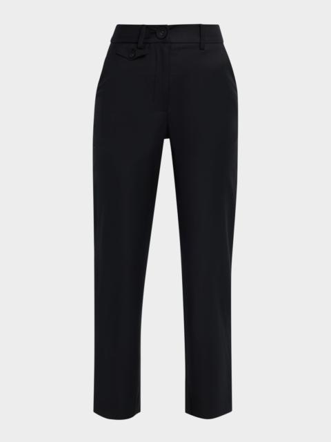 ANNA QUAN Juliette Slim-Straight Crop Pants