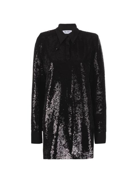 THE ATTICO sequin-embellished mini dress