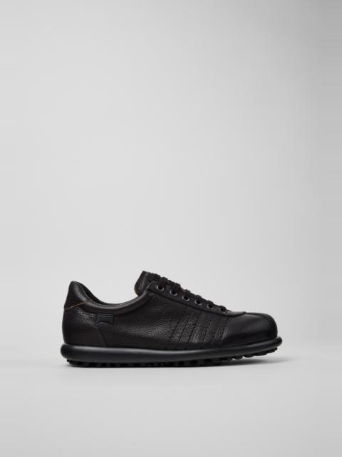 CAMPER Pelotas Black Leather Shoes for Men.