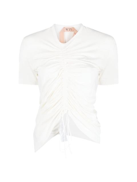 ruched short-sleeve T-shirt