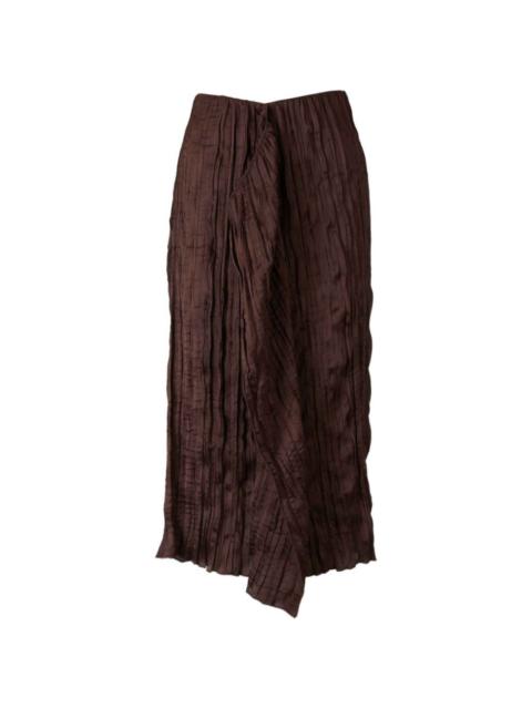 STAUD ruffled midi skirt