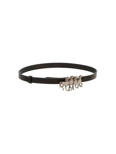 Chloé Running Horses Belt black