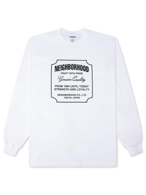 NEIGHBORHOOD NH. TEE L/S 08 - WHITE