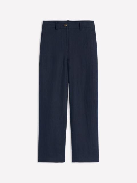 BODEN Westbourne Crop Linen Pants-Navy