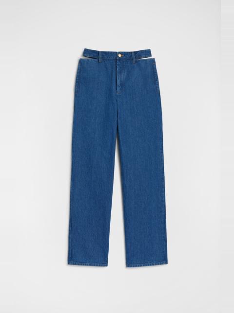 Jil Sander Denim Cut-Out Trousers