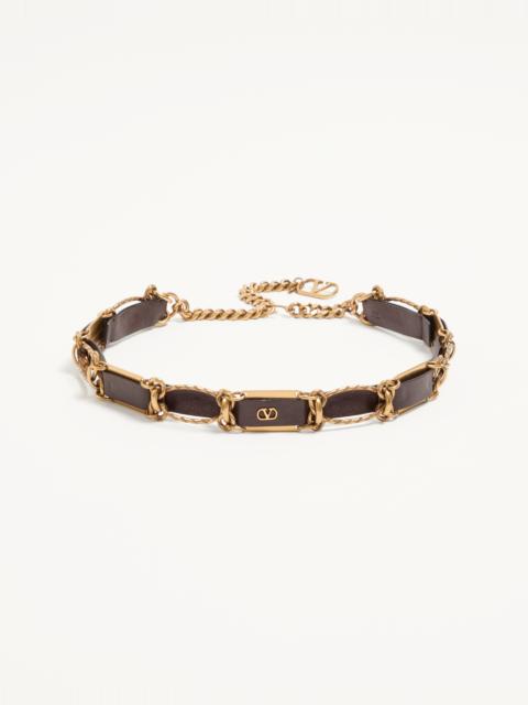 Valentino VLOGO SIGNATURE CHAIN BELT
