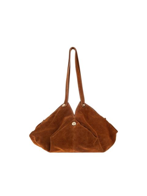 VERSACE Protea suede shoulder bag