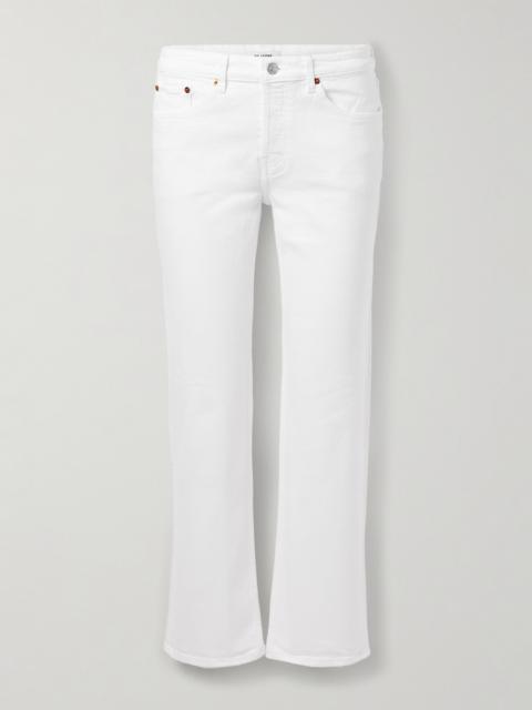 RE/DONE Slim Straight Crop Mid-rise Slim-leg Jeans