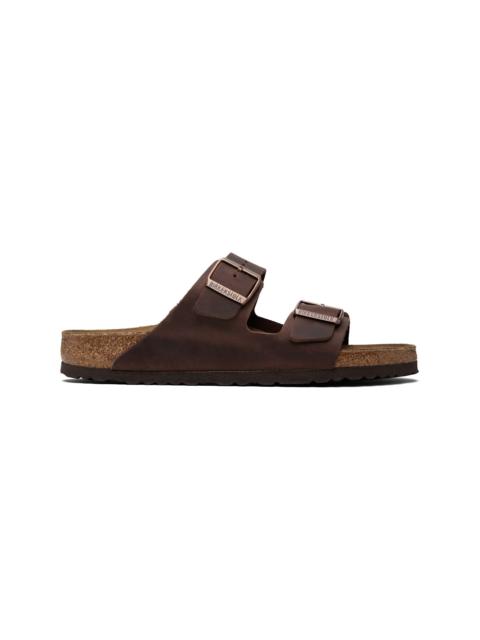 BIRKENSTOCK Brown Regular Arizona Oiled Leather Sandals