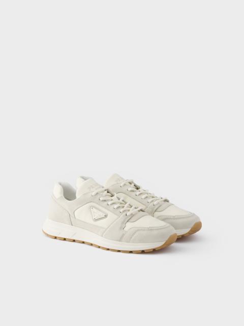 Prada Prax suede and Re-Nylon sneakers