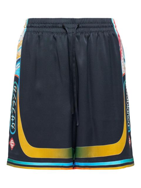 CASABLANCA drawstring-fastening printed shorts