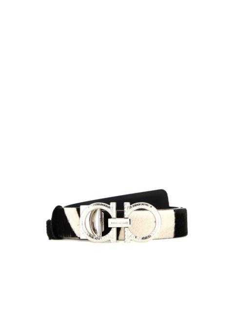 FERRAGAMO printed reversible belt
