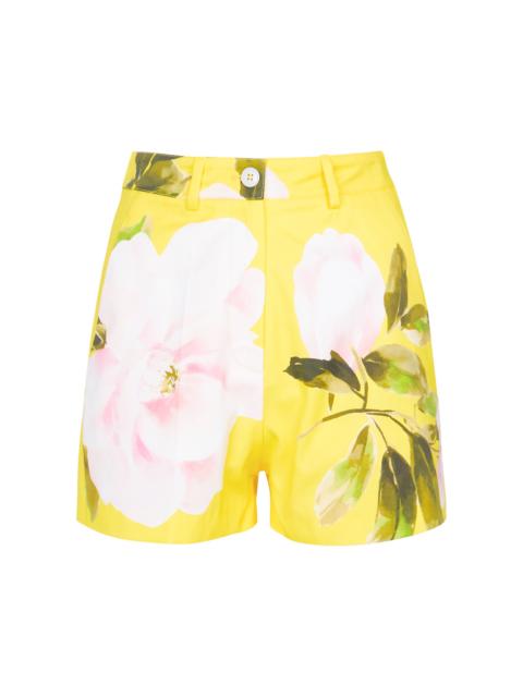 Valentino Valentino floral cotton and silk shorts