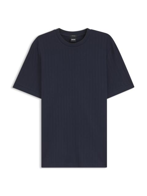BOSS REGULAR-FIT T-SHIRT IN STRIPED COTTON