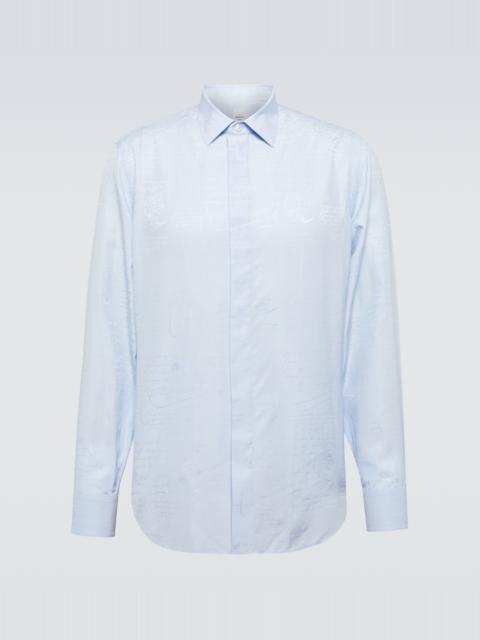 Berluti Scritto Andy silk and cotton shirt