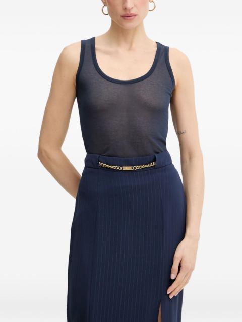 PINKO semi-sheer tank top