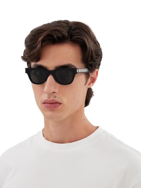 SAINT LAURENT Men's Naked Wirecore Arrow 47MM Square Sunglasses - Black