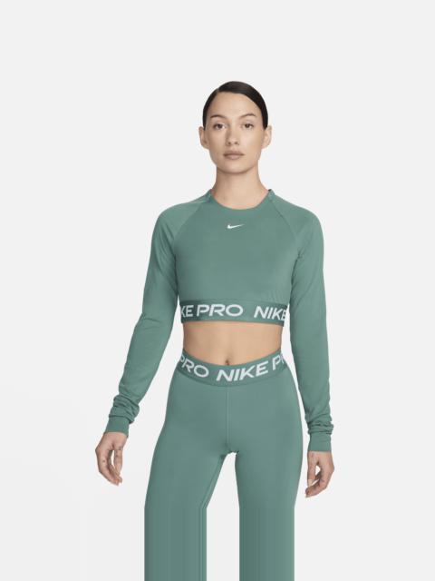 Nike Pro Women's Dri-FIT Cropped Long-Sleeve Top