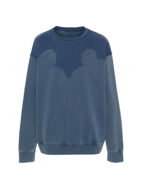 four stitch-logo cotton sweatshirt