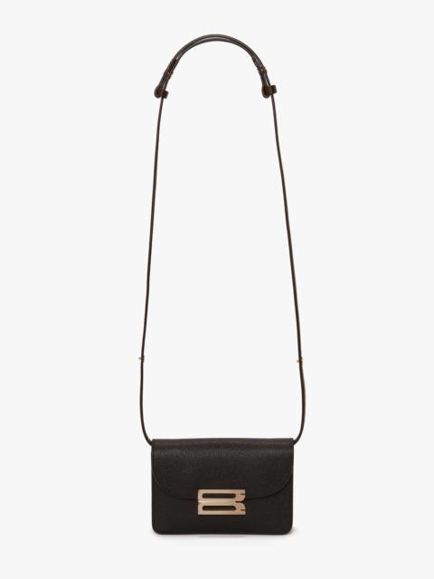 Victoria Beckham The Nano Dorian Bag In Black Grained Leather
