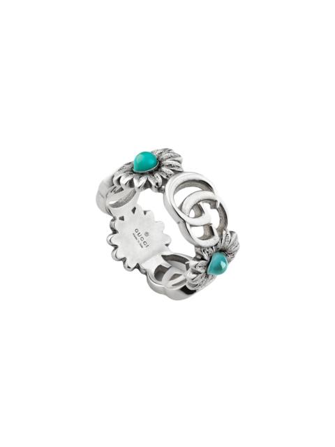GUCCI Double G flower ring