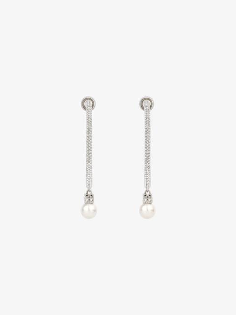 Givenchy PEARL EARRINGS IN METAL WITH CRYSTALS