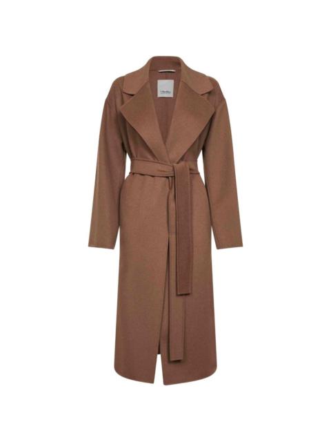 'S Max Mara wide-lapel belted coat