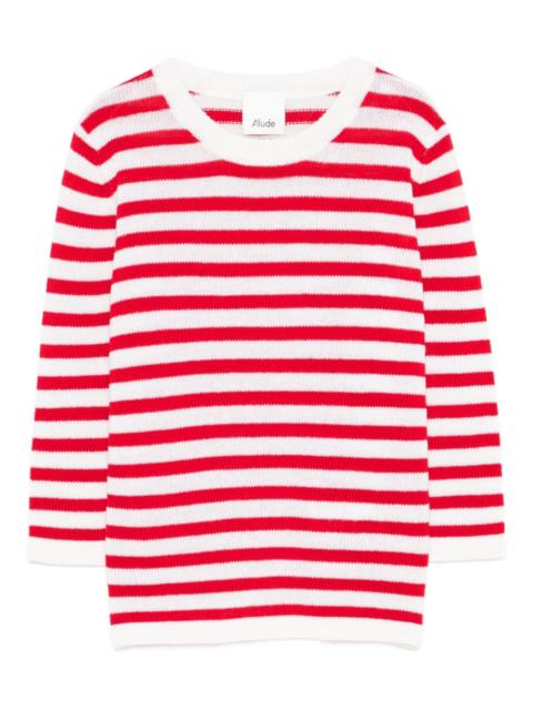 Allude striped-pattern sweater