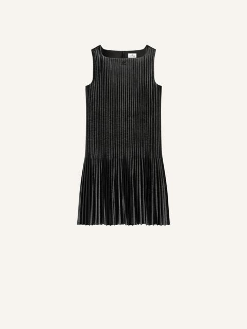 courrèges PLEATED VINYL DRESS