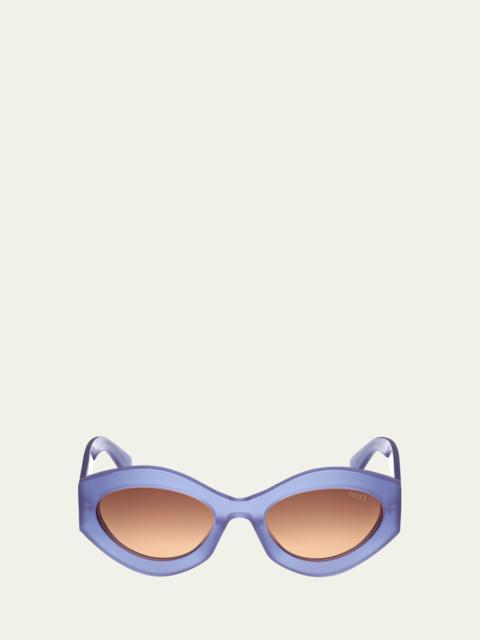 PUCCI EP0227W Cat-Eye Acetate Sunglasses