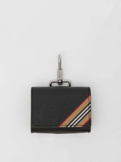 Burberry Icon Stripe Print Grainy Leather AirPods Pro Case