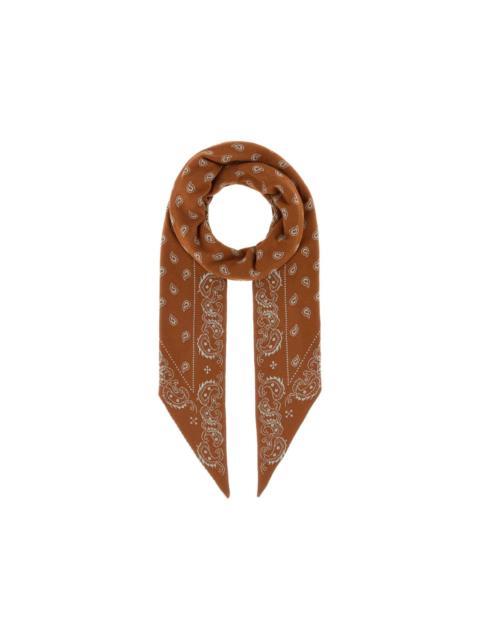 GUEST IN RESIDENCE paisley-embroidered scarf