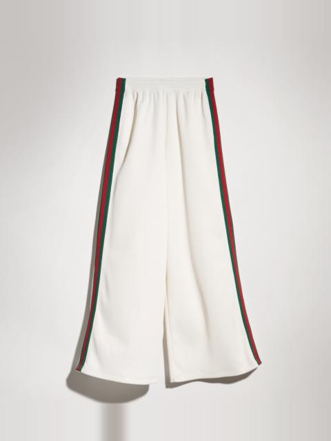 GUCCI Rib cotton jersey leisure pants with Web