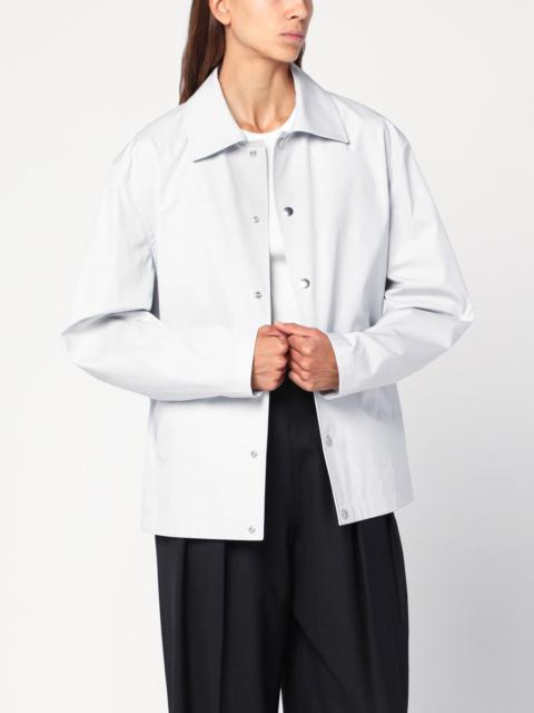 Jil Sander Light grey cotton taffeta jacket with logo