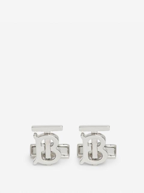 Monogram Motif Palladium-plated Cufflinks