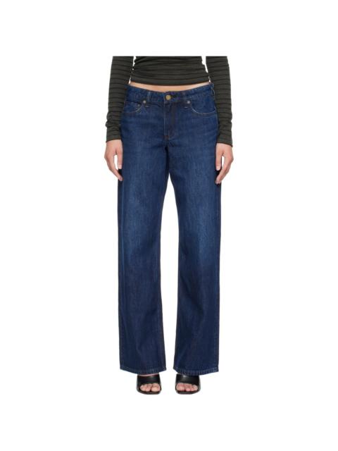 rag & bone Blue Cam Relaxed Straight Jeans